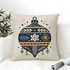 Colorful Snowflake Hexagonal Maple Print Pillow Case Cotton Linen Fabric Square Zipper Pillowcase Home Decorative Living Room