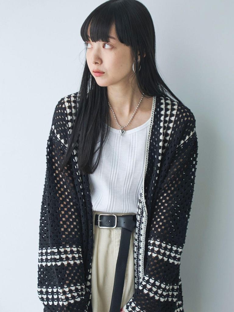 [Coen] Crochet V-neck Cardigan 76376430098 9100 Other 1 (91) FREE