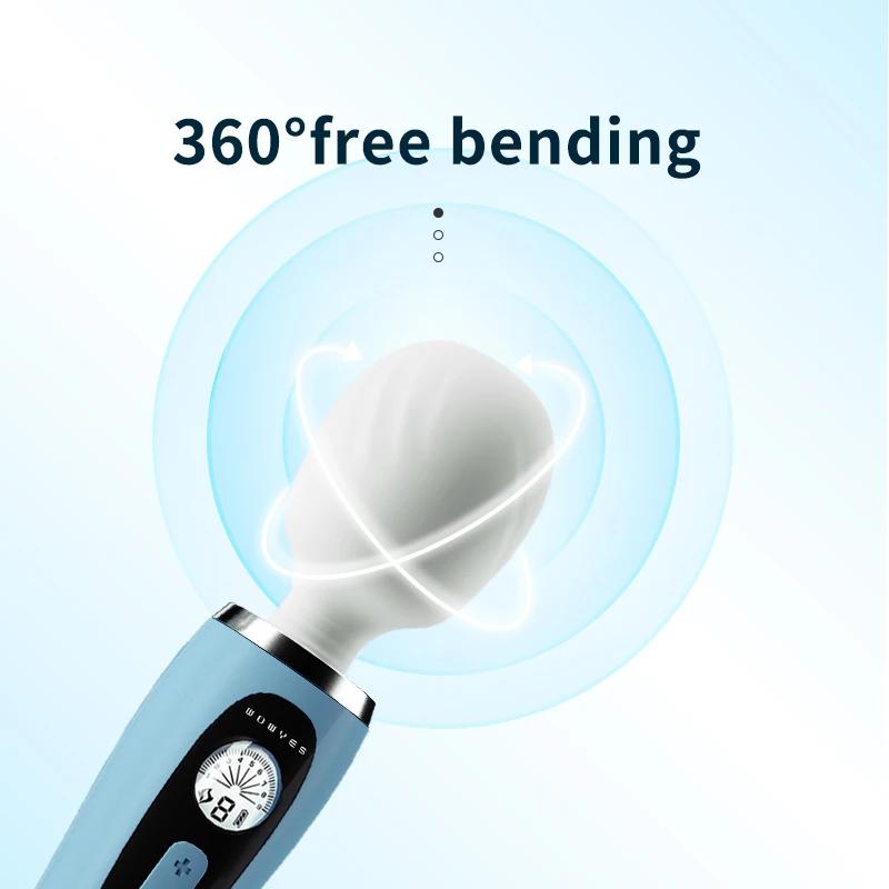 Zauberstab Wärme Vibrator Sexspielzeug Klitorisorgasmus Masturbator Sexmaschine Kraftvoller Großer Dildo Vibrator AV Massagestab