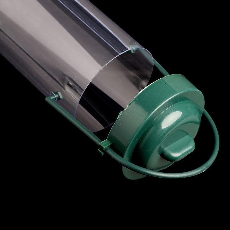 Wild Bird Hanging Feeder Seed Container Hanger Garden Outdoor Feeding Green