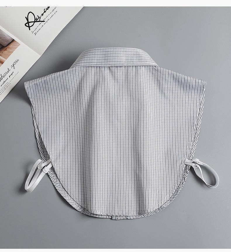 Herren Abnehmbarer Reiner Baumwollhemdkragen für Ganzjahres-Businesskleidung