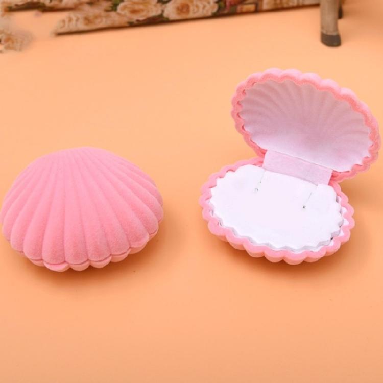Velvet- Cloth Ring Jewelry Storage Gift Shell Box Ring Earrings Jewelry Showcase