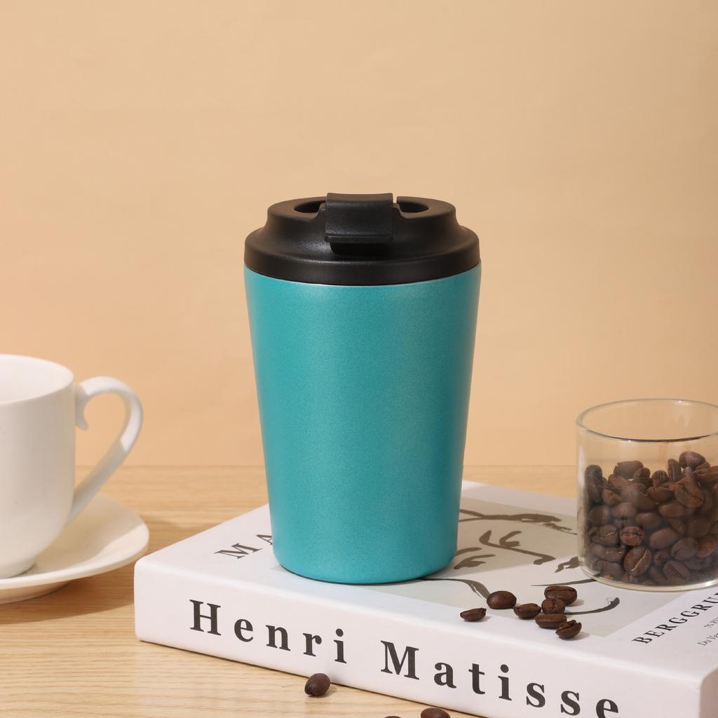 Mini 12Oz Coffee Cup Portable Stainless Steel Thermos Cup Office Home With Scale Car Cup