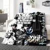 Gta Personalisierbare Textdecke Gemütliche Personalisierbare Decke Langlebiger Komfort für Sofa Büro Couch Picknicks Ganzjahres-Universal