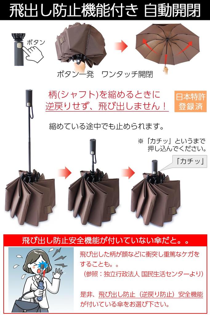 Folding Extra large folding umbrella with automatic opening and reverse large 10 70cm for both sunny and rainy PU and navy [Men's Umbrella] closing,