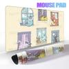 Mouse Pad Gaming Computer Accessories Eevee Pattern Mechanical Keyboard Rug XXL P-pokemon Desktop Carpet Kawaii Rubber Tablemats