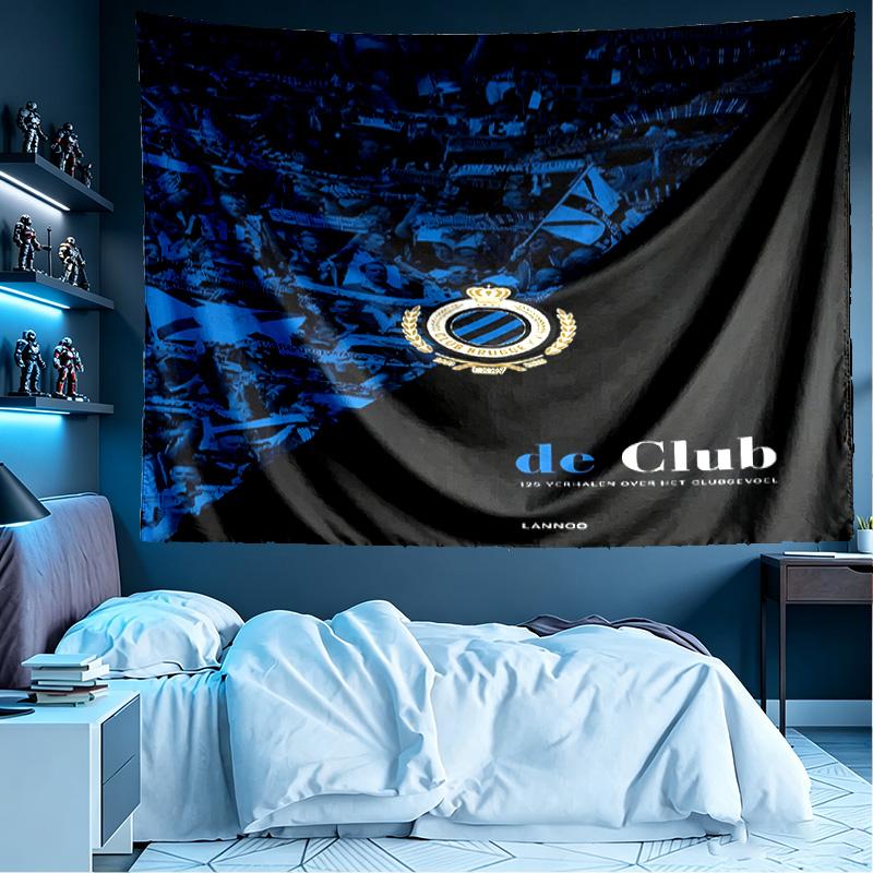 Club Brugge K V Print Tapestry, Lightweight Wall Hanging, for Bedroom, Dorm, Living Room, Home Art Decor, Birthday Christmas Gift for Friends