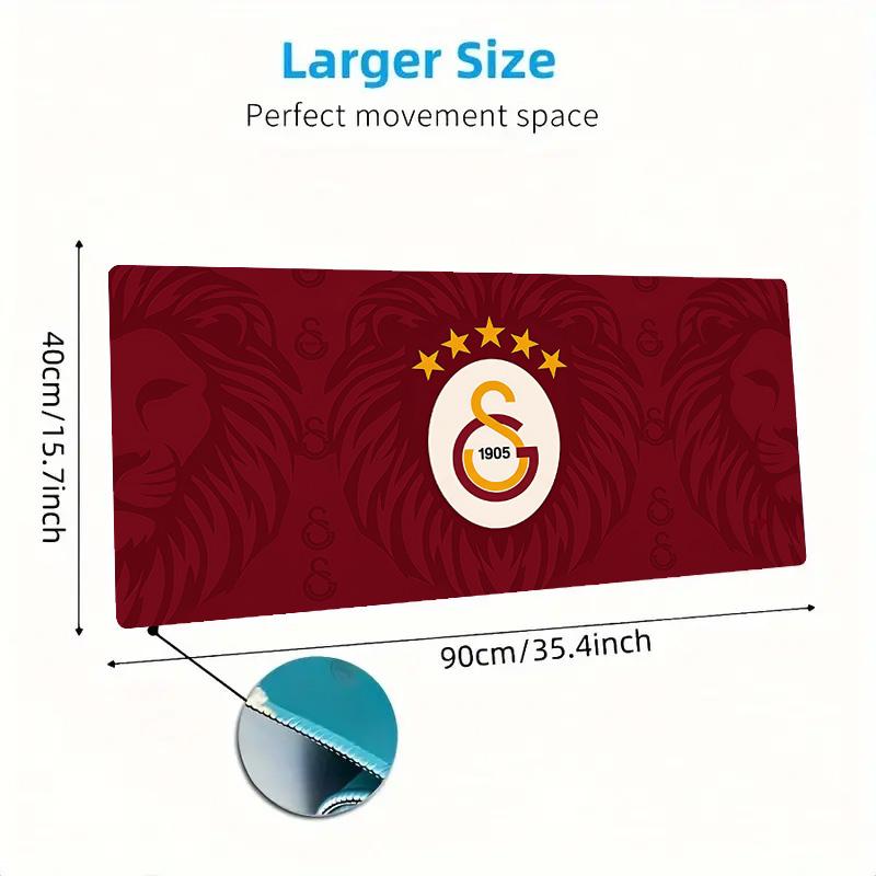 Galatasaray Color Mouse Pad Large Gaming Table Cushion Non-slip Laptop Tablet Big Mousepad XXL Mat Mini PC Playmat With Lock edge