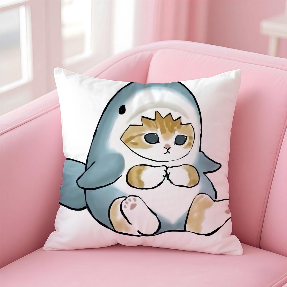 Cute M-Mofusand Cushion Cover Home & Car Multi-Scene Pillow Cover - Reversible, Soft & Durable for Daily Use