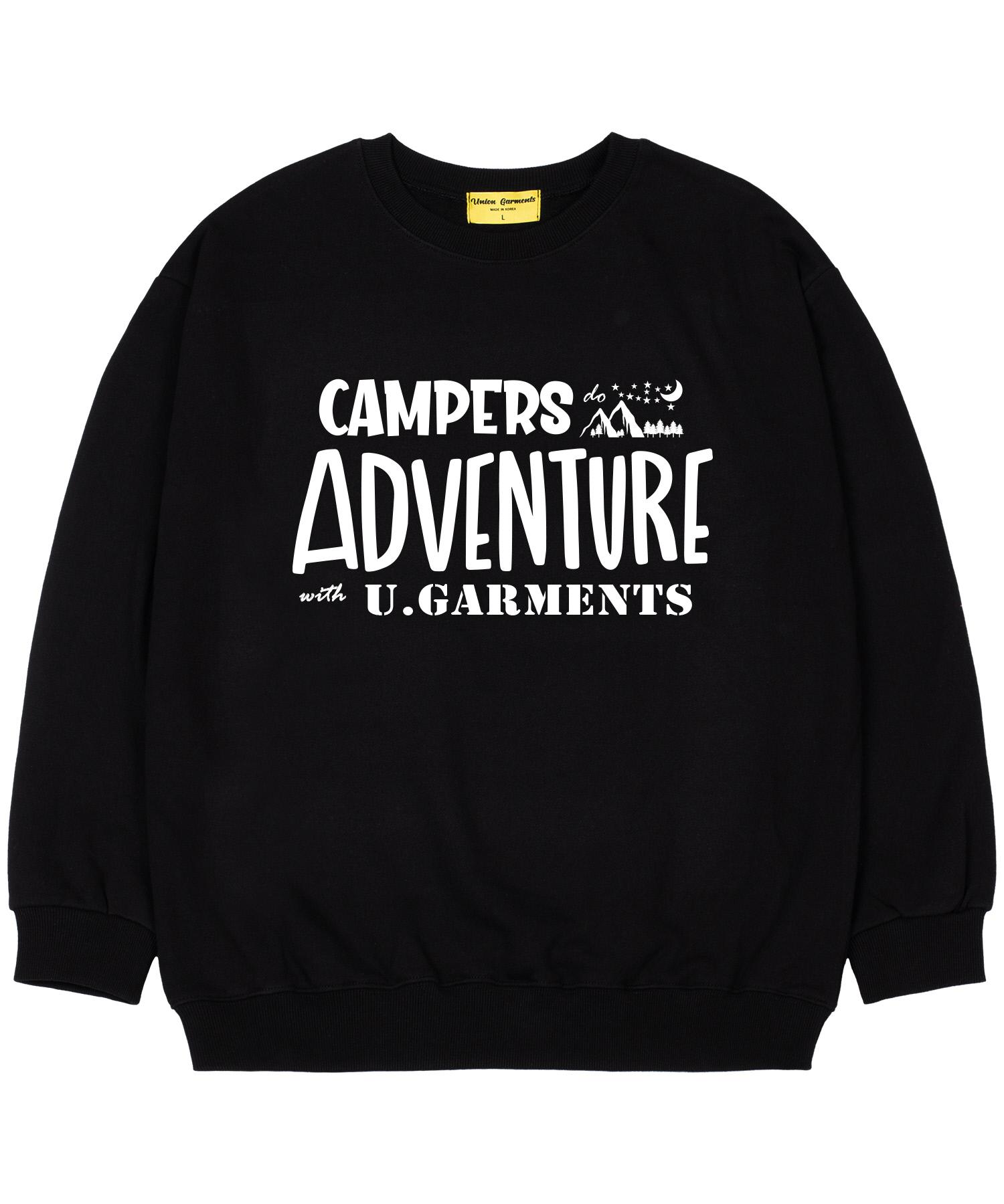 Union Garments [На флисе] Campus Оверсайз Толстовка Черная M