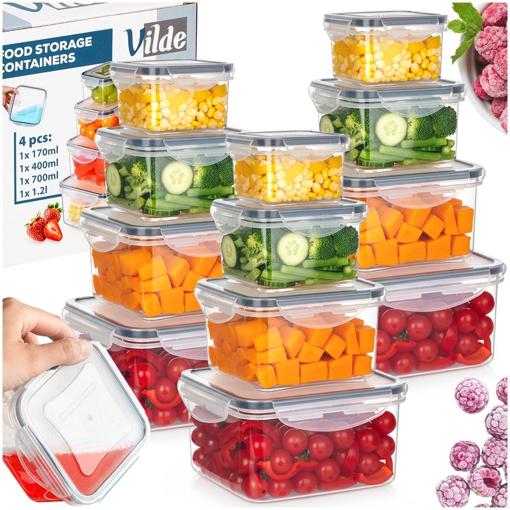 Food Containers with Lid and Seal 12 Pcs.