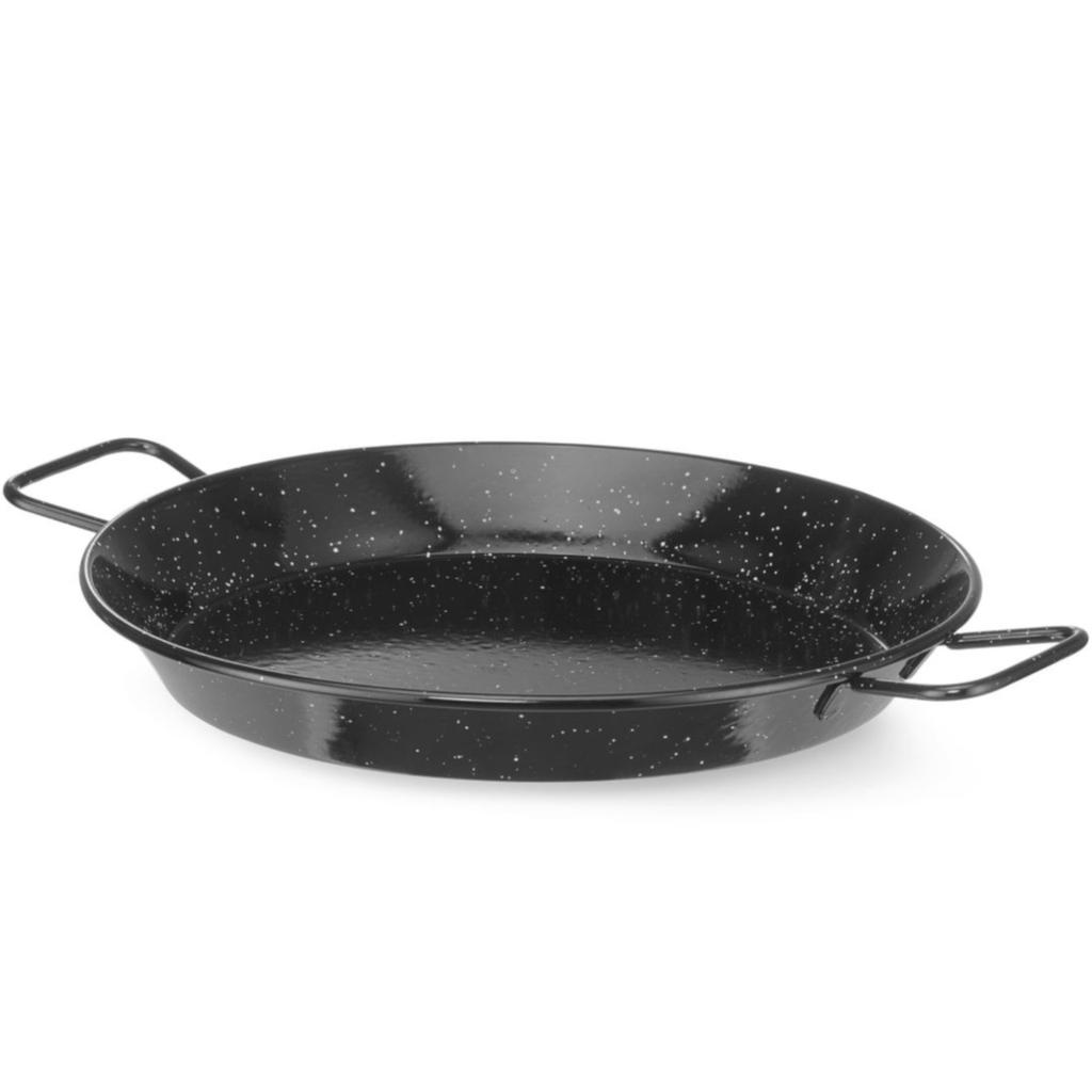 Enameled frying pan with two handles, diameter 300 x 50 mm