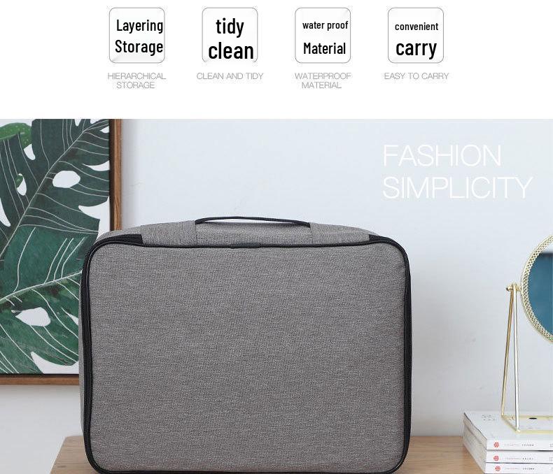 Mehrschichtige Aufbewahrungstasche für Karten, Ausweise und Dokumente