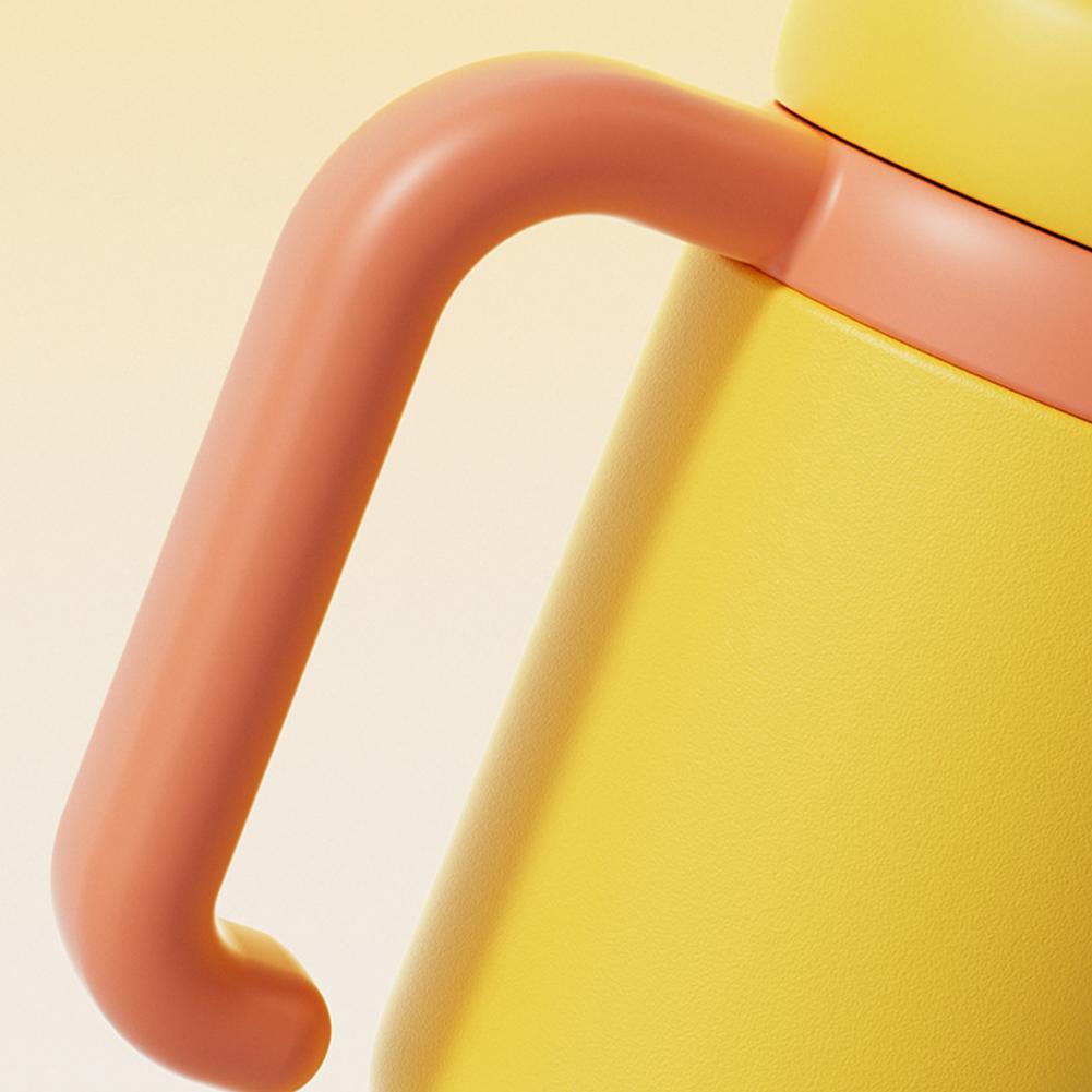 24oz Stainless Steel Whale Fountain Tumbler with Handle Whale Water Cups for Kids Teens and Adults