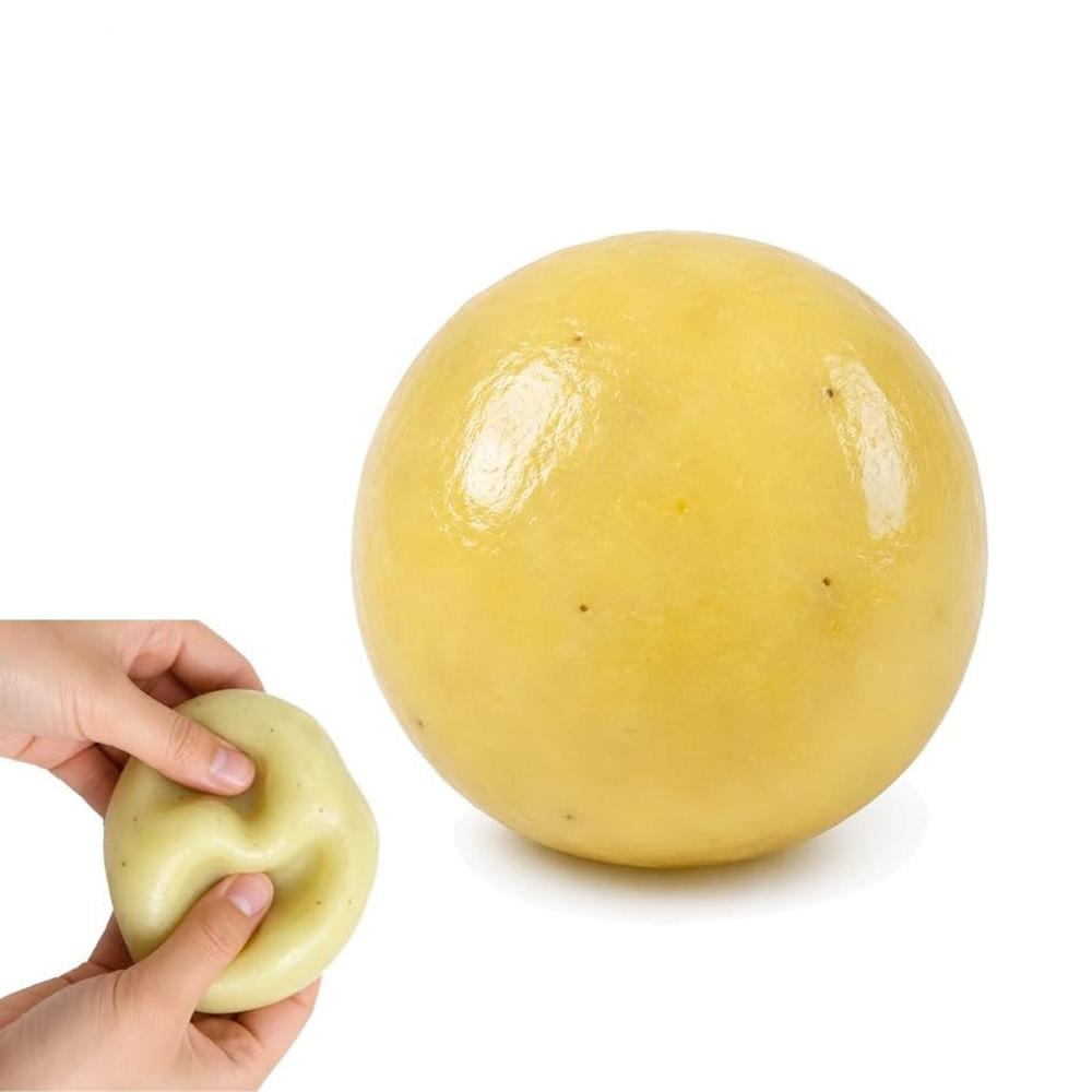 2027 Hot Sale Fruit Ice Sand Squishy Ball Handmade Watermelon/Kiwi/Potato Squeeze Toy, Helps Relieve Anxiety, Funny Adult Gift