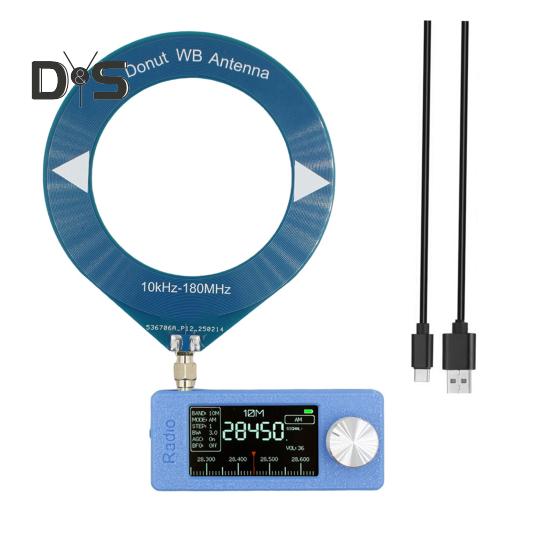 0,5-108 MHz Tragbares Mini-Radio mit 1,9-Zoll-IPS-Bildschirm LSB/USB/AM/FM Mini-Taschenradio Allband-Radioempfänger mit Antenne