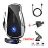 Caricabatterie Wireless Supporto per Telefono da Auto Stand Stazione di Ricarica Rapida 15W Per iPhone Xiaomi Samsung Huawei Caricabatterie Wireless Magnetico da Auto