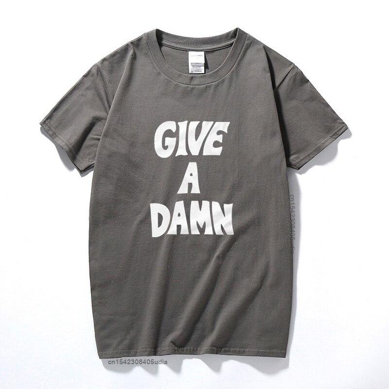 Give A Damn As Worn By Alex Turner T-Shirt Premium Cotton Music Top Camisetas Hombre Fashion Short Sleeves Tee Shirt