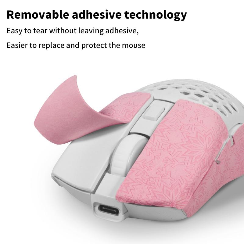 12*11cm DIY Anti-Rutsch Universal Stil Maus Aufkleber Kabellos Gaming Schweißresistent Maus Griffband Abriebfest PC Desktop Laptop