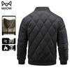MIIOW Men's Baseball Collar Padded Jacket