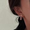 925 Sterling Silver Vintage Earrings For Women Trendy Simple Bump Simple Earring Jewelry Prevent Allergy Party Accessories Gift
