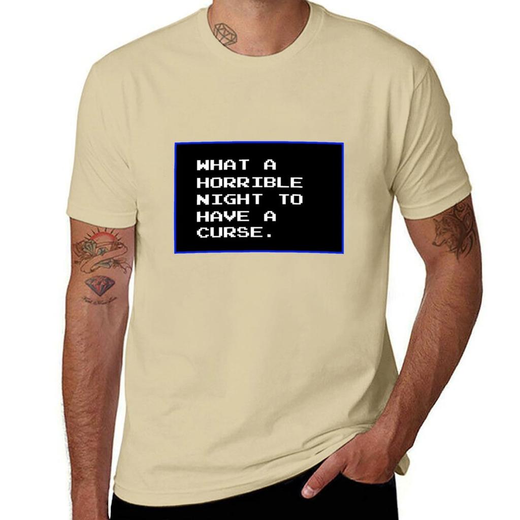 What a Horrible Night To Have a Curse T-Shirt Customs Tops Quick Drying Boys Animal Print Men Clothes