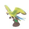 Parrot Decorative Figurine with Realistic Tree Stump Base Vivid Details Decorative Parrot Animal