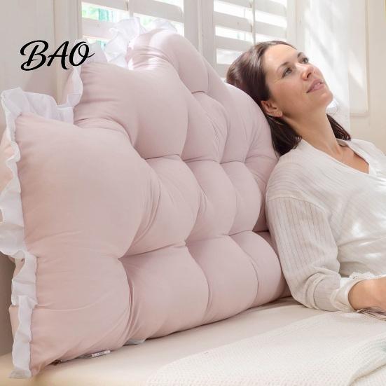 Cuscino di supporto per schienale, testiera con bordo a balze, cuscino da dormitorio, forma a corona, cuscino a cuneo comodo per letto, decorazione camera da letto universitaria, supporto per la lettura