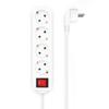 Power Strip with Switch Aisens A154-0649/ 4 Power Sockets/ 1.4m Cable/ White