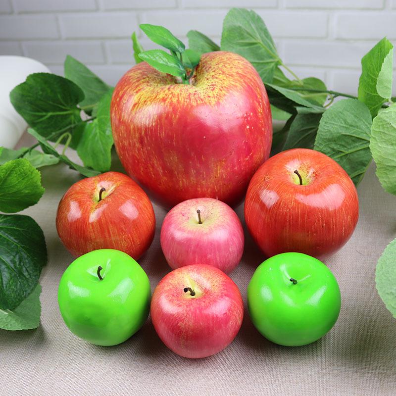 Red Apple, Orange, Grape, and Banana Fake Fruit Model for Decoration