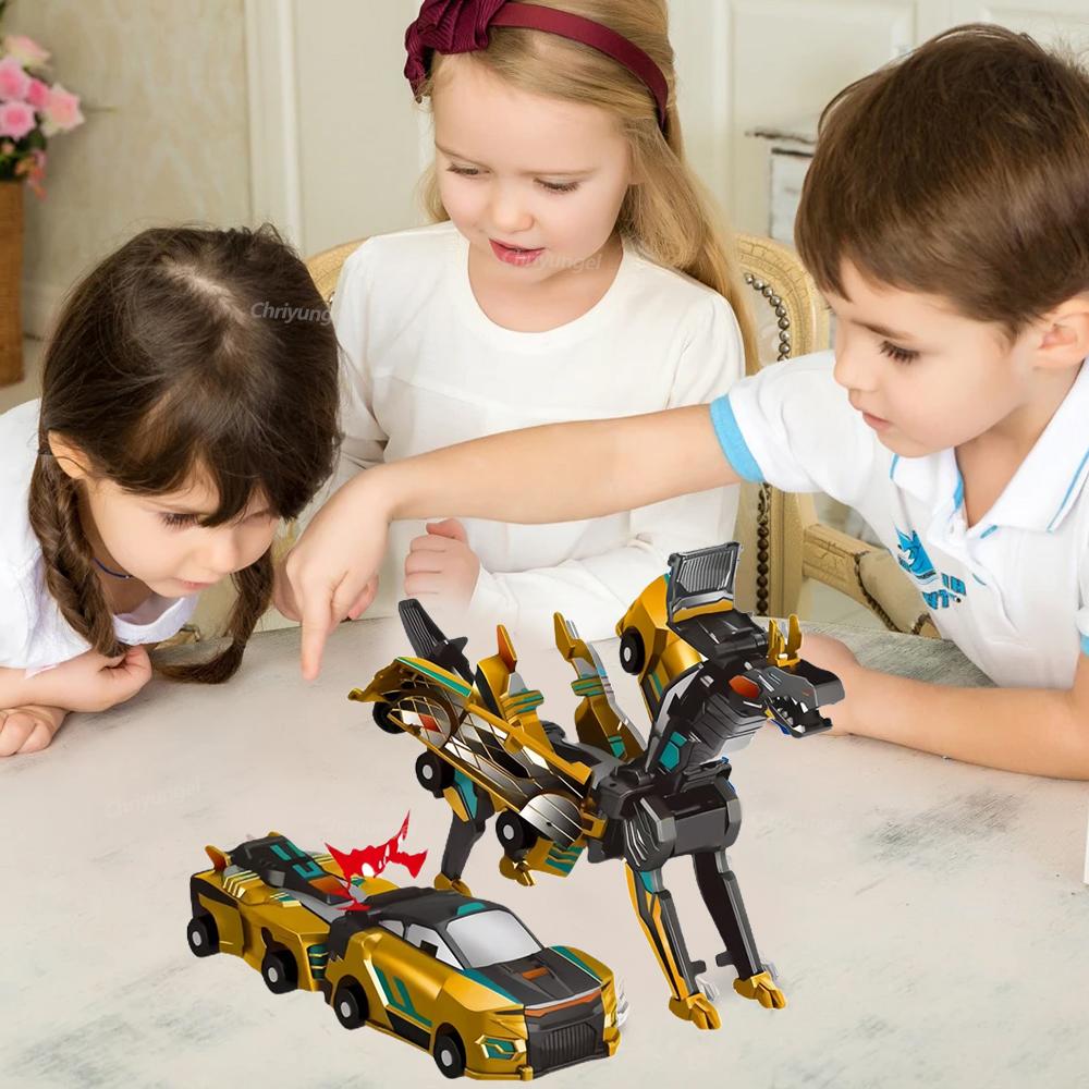 Neuestes 2-in-1-Zauberauto: Verwandelt sich in ein Pferd – Spielzeug mit magnetischer Kollisionsverformung – Geschenkidee