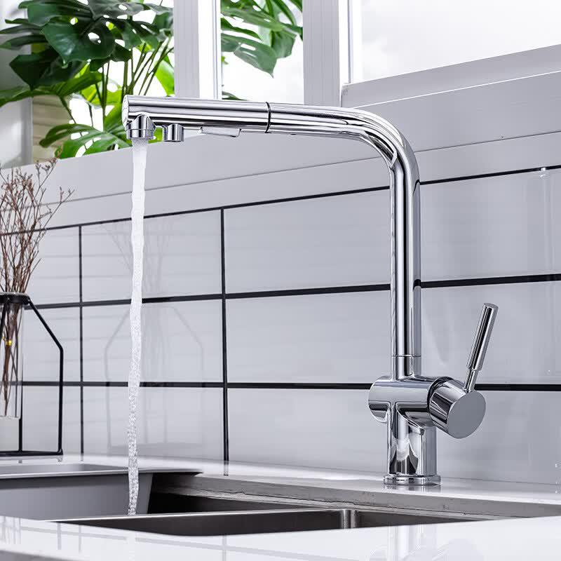 TLXT High Kitchen Sink Pull-Out Faucet