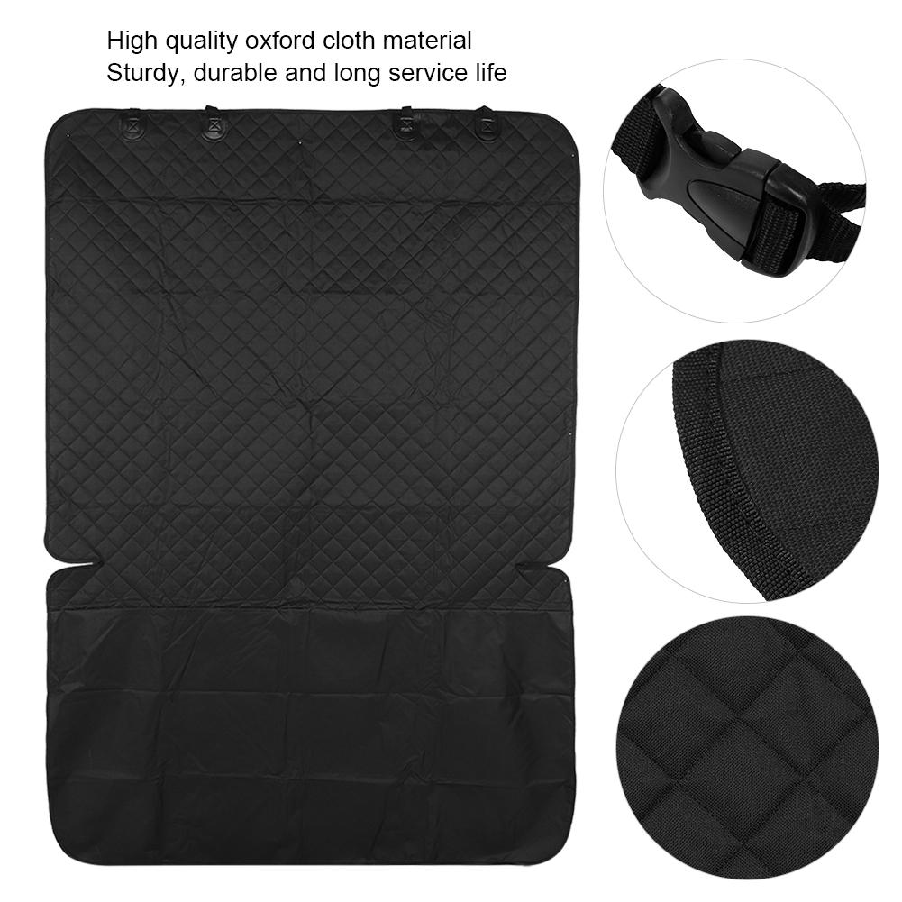 Black 600D Oxford Cloth Waterproof Dirt Proof Car Pet Pad Trunk Dog Cover Mat Cushion(Black 133x204CM)