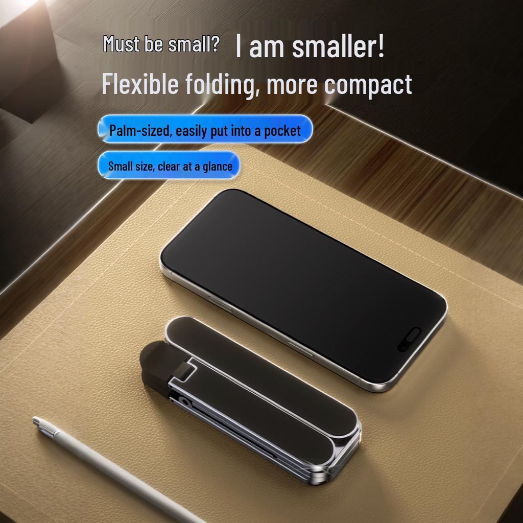 Aluminum Alloy Folding Laptop Stand: Portable Gaming, Cooling & Height Adjustable.