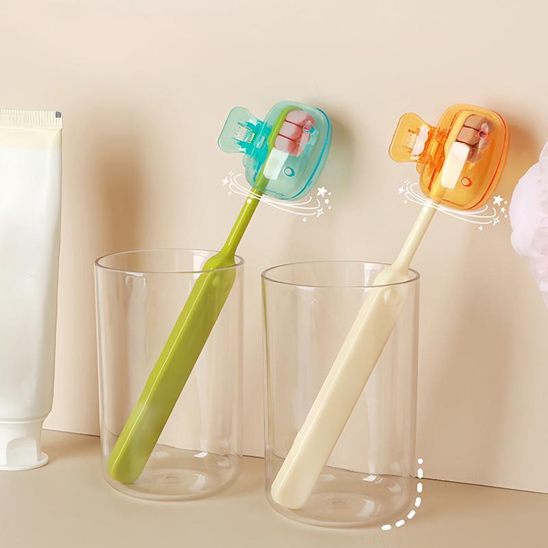 3/5/1Pcs Portable Toothbrush Head Cover Clips Plastic Dustproof Head Protector Cap Travel Hiking Camping Bathroom Accessories