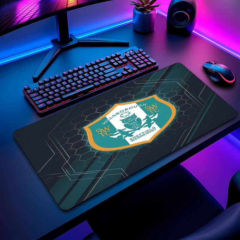 Sheffield Wednesday Football Pattern Mouse Pad Non?Slip Rubber Base Gaming Mousepad For Desk Office Home
