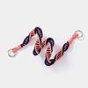 IGNICASE Fashion Contrast Color Rope Braided Wide Strap Hardware Round Buckle Versatile Shoulder Underarm Bag Universal Strap
