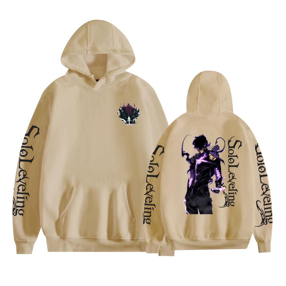 Solo Leveling Anime Mens Hoodie Sweatshirt CARTOON Hoodie Pullover Unisex Oversized Sweatshirt
