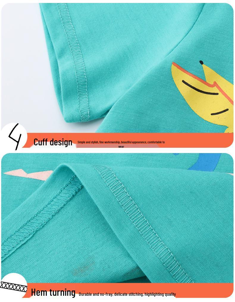 Boys' Short-Sleeve T-Shirt for Summer (Size: Baby to Small Child)