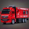Fire Truck Alloy Inertia Pullback Toy With Rotatable Ladder For Kids Play And Handson Interaction