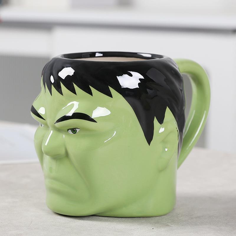 Tazza Grande in Ceramica Avengers Spider-Man Hulk Thor Iron Man Marvel Tazza da Caffè Regalo