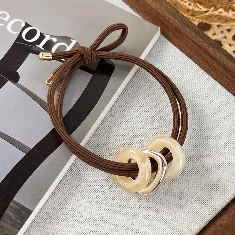 

Новая Ретро Повязка на голову в виде круга для Женщин Девушек Темперамент Веревка для волос Завязка Резинка для хвостика Женская Мода Аксессуары для волос Подарок