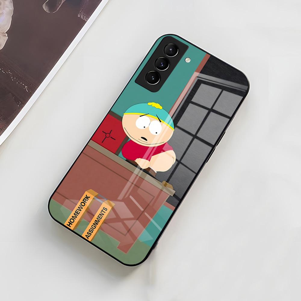 Funny S-South P-Park Phone Case For Samsung A56 A36 A26 A16 A15 A25 A35 A55 A14 A34 A24 A54 Glass Case