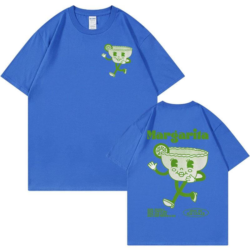 Margarita Meme T Shirt Funny Cocktail Unisex Retro Cartoon Aesthetic Tshirts Men 100 Cotton Oversized Short Sleeve Tshirt Y2k