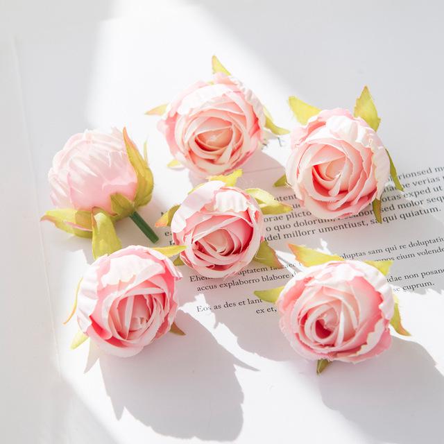 Mother's Day Floral Cake Decoration with Pearl Bow Retro Print Edging