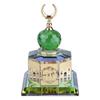 Muslim Crystal Gilded al aqsa Mosque Miniature Model Islamic Building Gift Home Decoration