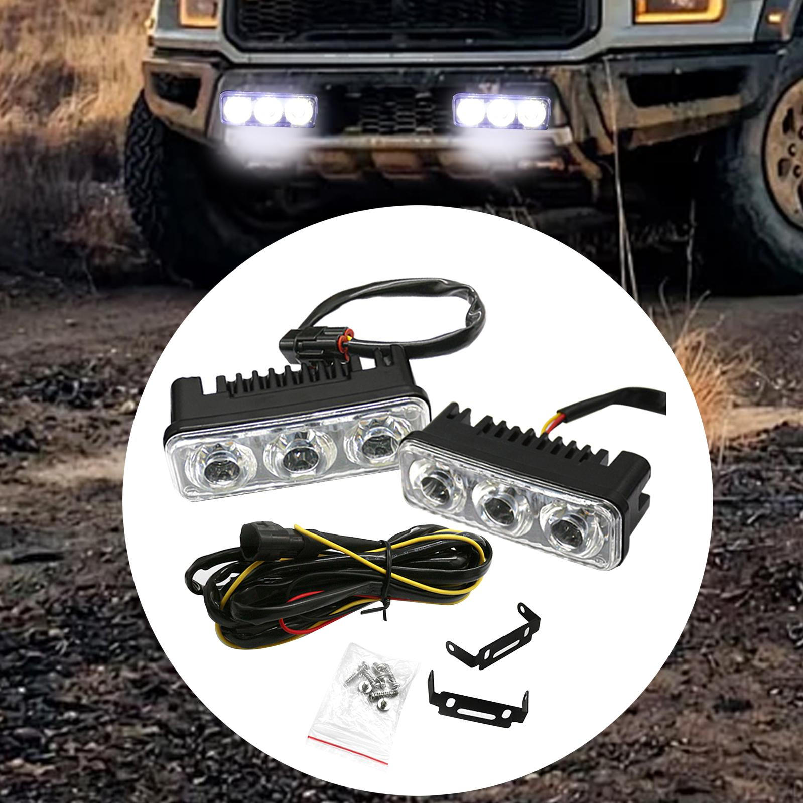 

Bright LED Daytime Running Lights for SUVs - Pair White