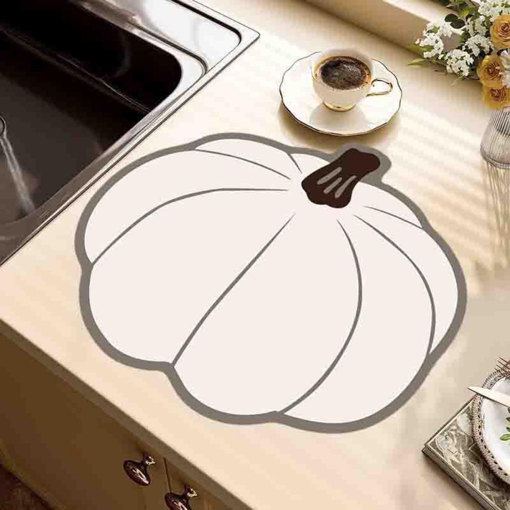 4pcs Soft Diatom Mud Quick-drying Water Absorption Non-slip Washable Pad Household Hand Washing Countertop Pad