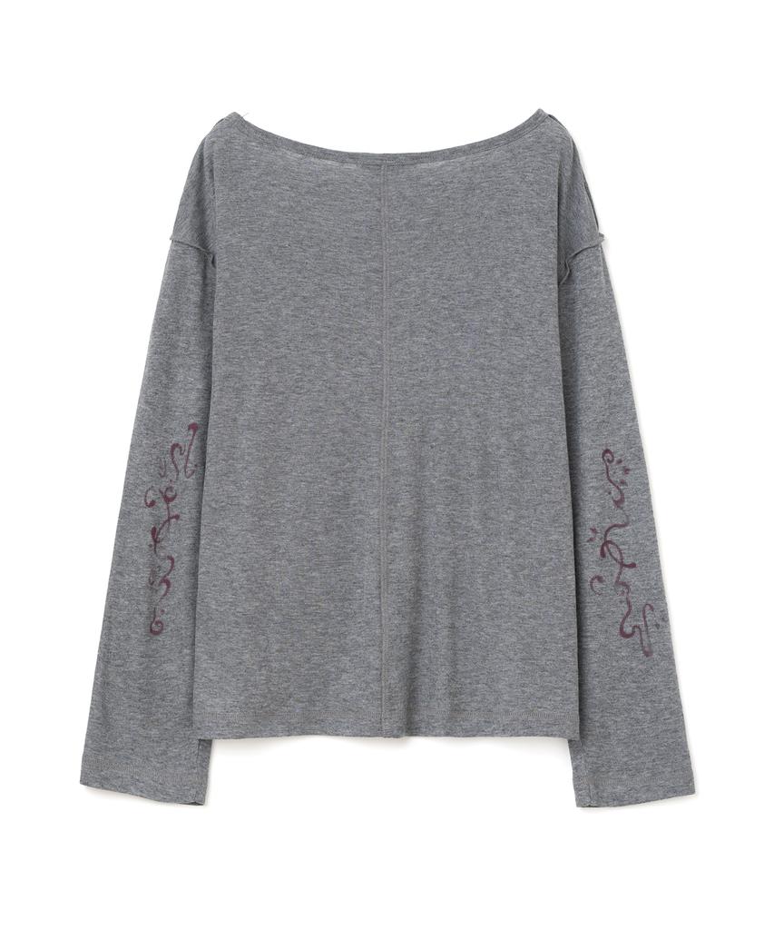 MILLO WOMEN Ribbed Tattoo Long Sleeve [Gray]
