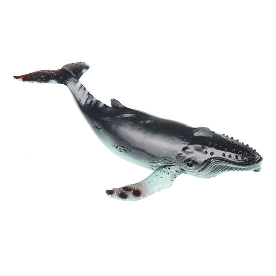 1/6Pcs Simulation Sea Animal Figurine Miniature Shark Whale Dolphin Sculpture Educational Toy Ocean Creature Model Decoration Ornament